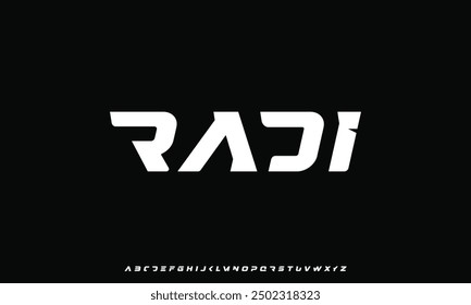 Minimal modern alphabet fonts. Typography minimalist urban digital fashion future creative logo font.