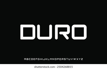 Minimal modern alphabet fonts. Typography minimalist urban digital fashion future creative logo font. vector illustration