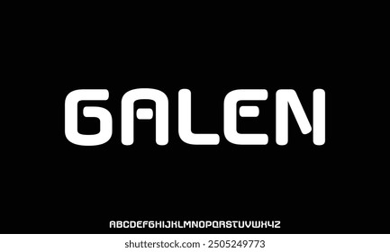 Minimal modern alphabet fonts. Typography minimalist urban digital fashion future creative logo font.