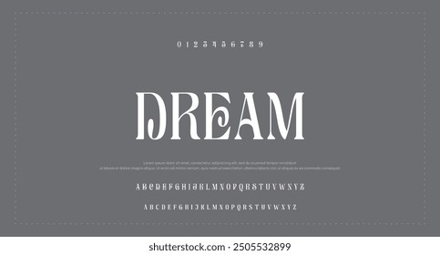 Minimal modern alphabet fonts. Typography minimalist urban digital fashion future creative logo font. vector illustration