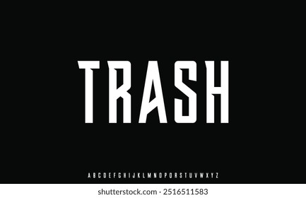 Minimal modern alphabet fonts. Typography minimalist urban digital fashion future creative logo font.