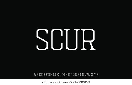 Minimal modern alphabet fonts. Typography minimalist urban digital fashion future creative logo font.