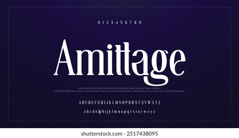 Minimal modern alphabet fonts. Typography minimalist neon urban digital fashion future creative logo font. vector illustration