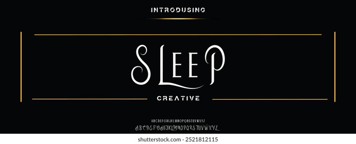 Minimal modern alphabet fonts. Typography minimalist urban digital neon future creative logo font. vector illustration