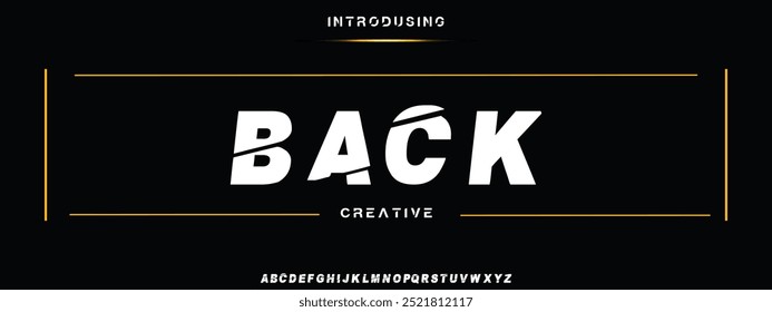 Minimal modern alphabet fonts. Typography minimalist urban digital neon future creative logo font. vector illustration