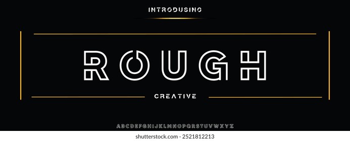Minimal modern alphabet fonts. Typography minimalist urban digital neon future creative logo font. vector illustration