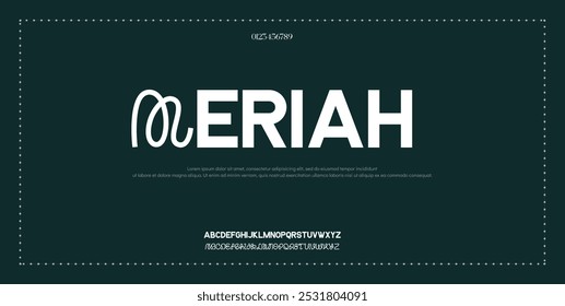 Mínimo de fontes do alfabeto moderno. Tipografia minimalista urbana digital fashion futura fonte logotipo criativo.