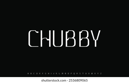 Minimal modern alphabet fonts. Typography minimalist neon urban digital fashion future creative logo font.