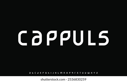 Mínimo de fontes do alfabeto moderno. Tipografia minimalista urbana digital fashion futura fonte logotipo criativo.
