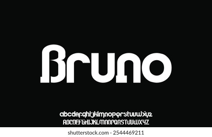Minimal modern alphabet fonts. Typography minimalist neon urban digital fashion future creative logo font.