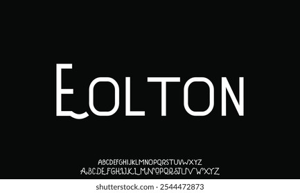 Minimal modern alphabet fonts. Typography minimalist urban digital fashion future creative logo font.