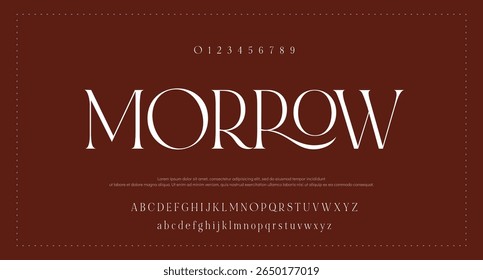  Mínimo de fontes do alfabeto moderno. Tipografia minimalista urbana digital fashion futura fonte logotipo criativo.