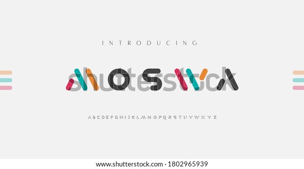 Minimal\
modern alphabet fonts. Typography minimalist urban digital fashion\
future creative logo font. vector\
illustration