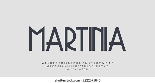 Minimal modern alphabet letters Font. Minimal modern urban fonts for logo, brand etc. Typography vector illustration