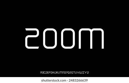Minimal modern alphabet letters Font. Minimal modern urban fonts for logo, brand etc. Typography vector illustration