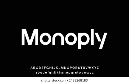Minimal modern alphabet letters Font. Minimal modern urban fonts for logo, brand etc. Typography vector illustration