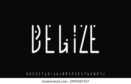 Minimal modern alphabet letters Font. Minimal modern urban fonts for logo, brand etc. Typography vector illustration