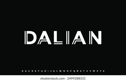 Minimal modern alphabet letters Font. Minimal modern urban fonts for logo, brand etc. Typography vector illustration