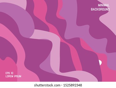 Minimal modern background of abstract shapes vector.