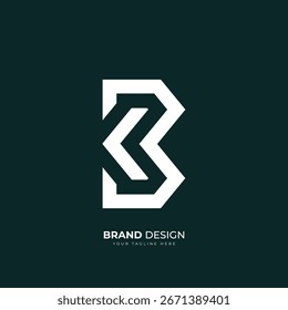 Minimal modern Bk Kb initial monogram logo design, perfect for branding, business, and digital identity.