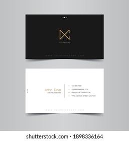 Minimal Modern Business Card Design template, for business and personal use, vector illustration design