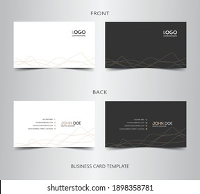 Minimal Modern Business Card Design Template, For Business And Personal Use, Vector Illustration Design