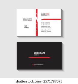 Minimal and Modern Business Card Design template