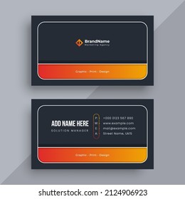 Minimal And Modern Business Card, Visitng Card Template