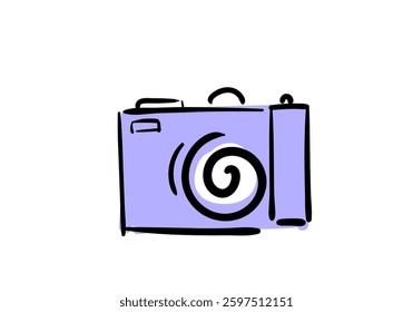 minimal and modern camera icon, designed with clean lines and a sleek appearance.