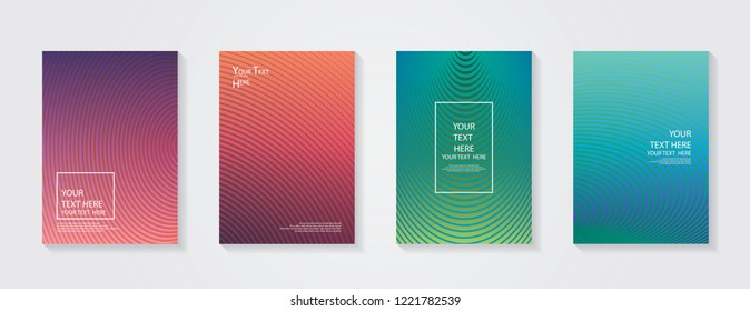 Modern Cover Design Template Colorful Halftone Stock Vector (Royalty ...