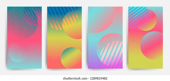 Minimal modern cover design. Dynamic colorful gradients. Future geometric patterns. Applicable for Banners, Placards, Posters, Flyers. Eps10 Vector.