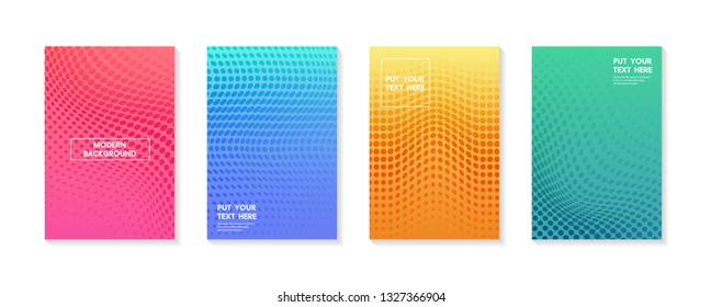 Minimal modern cover design. Dynamic colorful gradients. Future geometric patterns. poster template vector design.