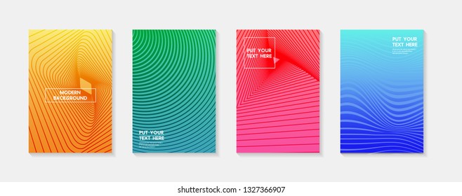 Minimal modern cover design. Dynamic colorful gradients. Future geometric patterns. poster template vector design.