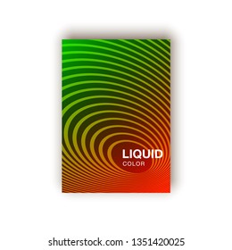 Minimal modern cover design. Dynamic colorful gradients. Future geometric patterns. poster template design.