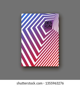Minimal modern cover design. Dynamic colorful gradients. Future geometric patterns. poster template design.
