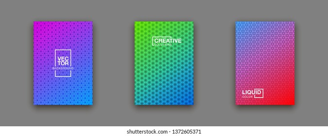 Minimal modern cover design. Dynamic colorful gradients. Future geometric patterns. poster template design.