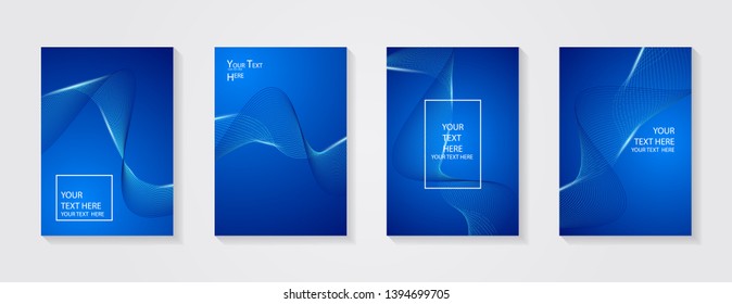 Minimal modern cover design. Dynamic colorful gradients. Future geometric patterns. Blue, pink, yellow, green, orange, purple placard poster template.