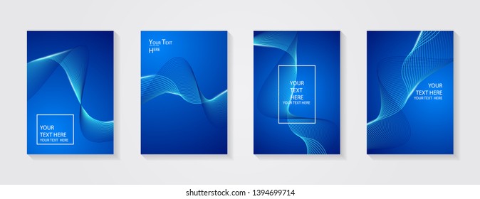Minimal modern cover design. Dynamic colorful gradients. Future geometric patterns. Blue, pink, yellow, green, orange, purple placard poster template.