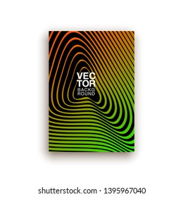 Minimal modern cover design. Dynamic colorful gradients. Future geometric patterns. poster template design.