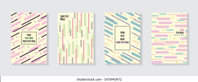 Minimal modern cover design. Dynamic colorful gradients. Future geometric patterns. Blue, pink, yellow, green, orange, purple placard poster template.