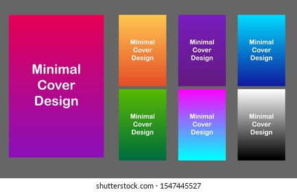 Diseño minimalista y moderno. Gradientes dinámicos de color. Patrones geométricos futuros. Diseño vectorial de plantilla de afiches.