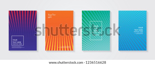 Minimal Modern Cover Design Dynamic Colorful Stock Vector (Royalty Free ...