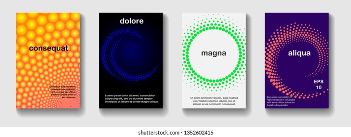 Diseño minimalista y moderno. Patrones geométricos futuros. Diseño vectorial de plantilla de afiches.