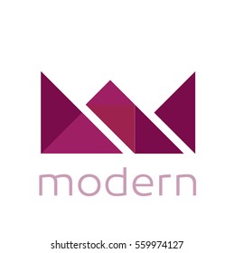 Minimal Modern Excellent Crown Logo Icon Emblem 