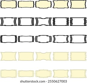 minimal modern frames border design