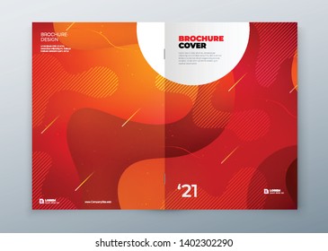 Minimal modern front and rear cover design. Dynamic colorful gradients. Future geometric patterns. poster template vector design.