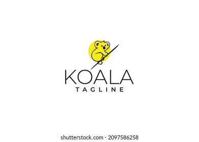 Minimal and modern Koala logo design