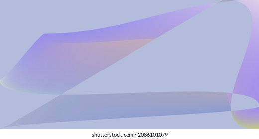 Minimal Modern Layers Smooth Illustration. Digital Violet Dark Futuristic Blurred Background. Purple Fluid Rainbow Color Dynamic Gradient Mesh. Pastel Shape Multicolor Lavender Smooth Surface.