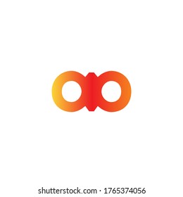 Minimal Modern Letter Oo Monogram Logo Stock Vector (Royalty Free ...