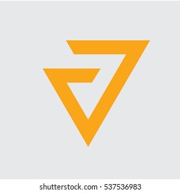 Minimal Modern A Letter and Triangle Logo Icon Emblem Monogram for Business